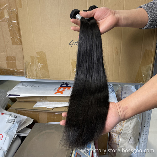 Factory price bone straight human hair bundles with closure, bone straight vietnam hair